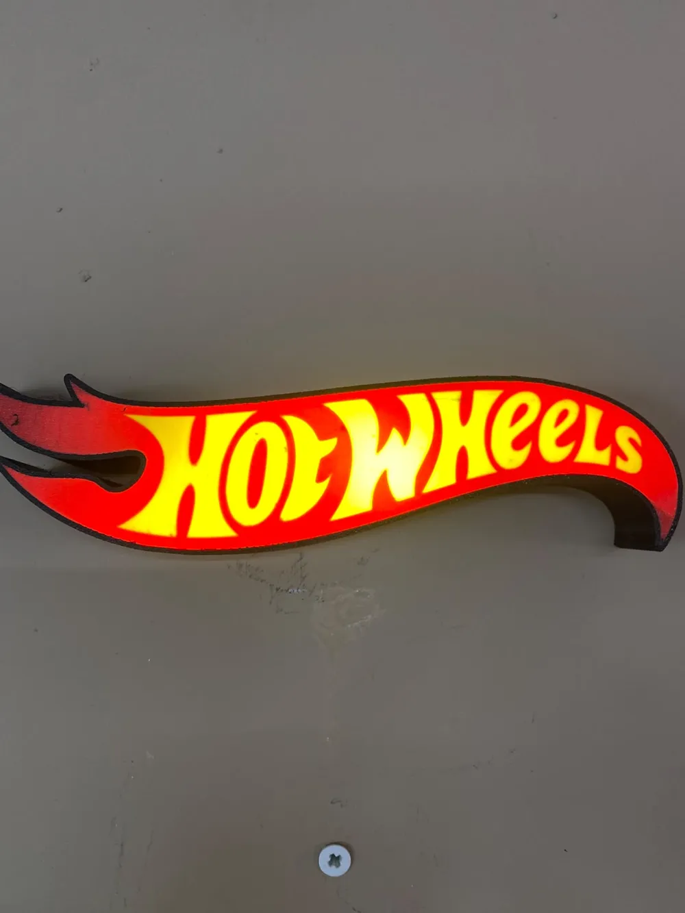 🔥 Hot Wheels LED Işıklı Duvar Dekoru | 3D Baskı PETG