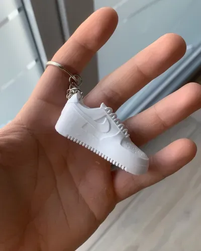3D Baskı Mini Air Force 1 Ayakkabı Anahtarlık – Dayanıklı PETG Sneaker Anahtarlık - fotoğraf 4