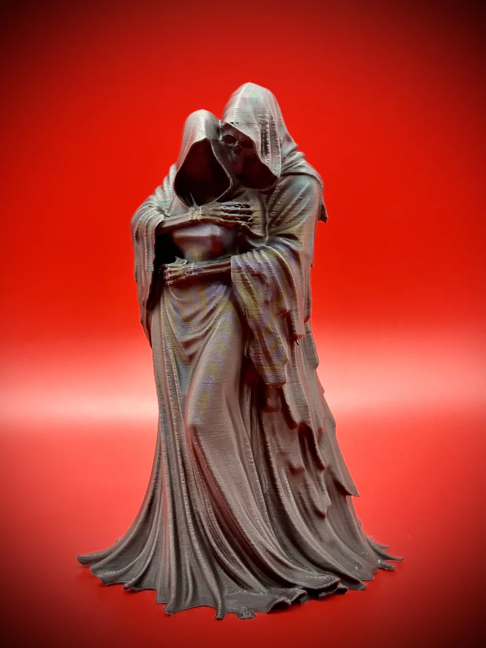 🖤 Karanlık Aşk – 15 cm Gotik Dekoratif Biblo | 3D Baskı - fotoğraf 3