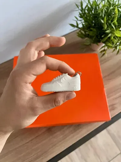 3D Baskı Mini Air Force 1 Ayakkabı Anahtarlık – Dayanıklı PETG Sneaker Anahtarlık - fotoğraf 3